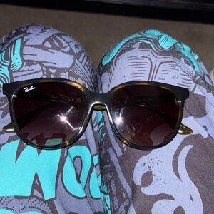 Ray-Ban Black and Gold Sunglasses